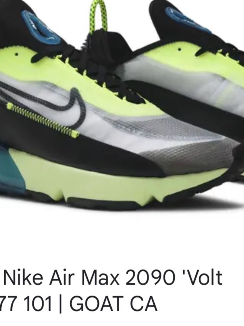 2090 Nike Air Max 2090 Volt running shoes